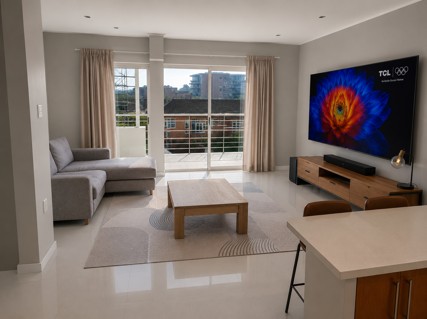 Proposed furnished television lounge at 304 Saxon